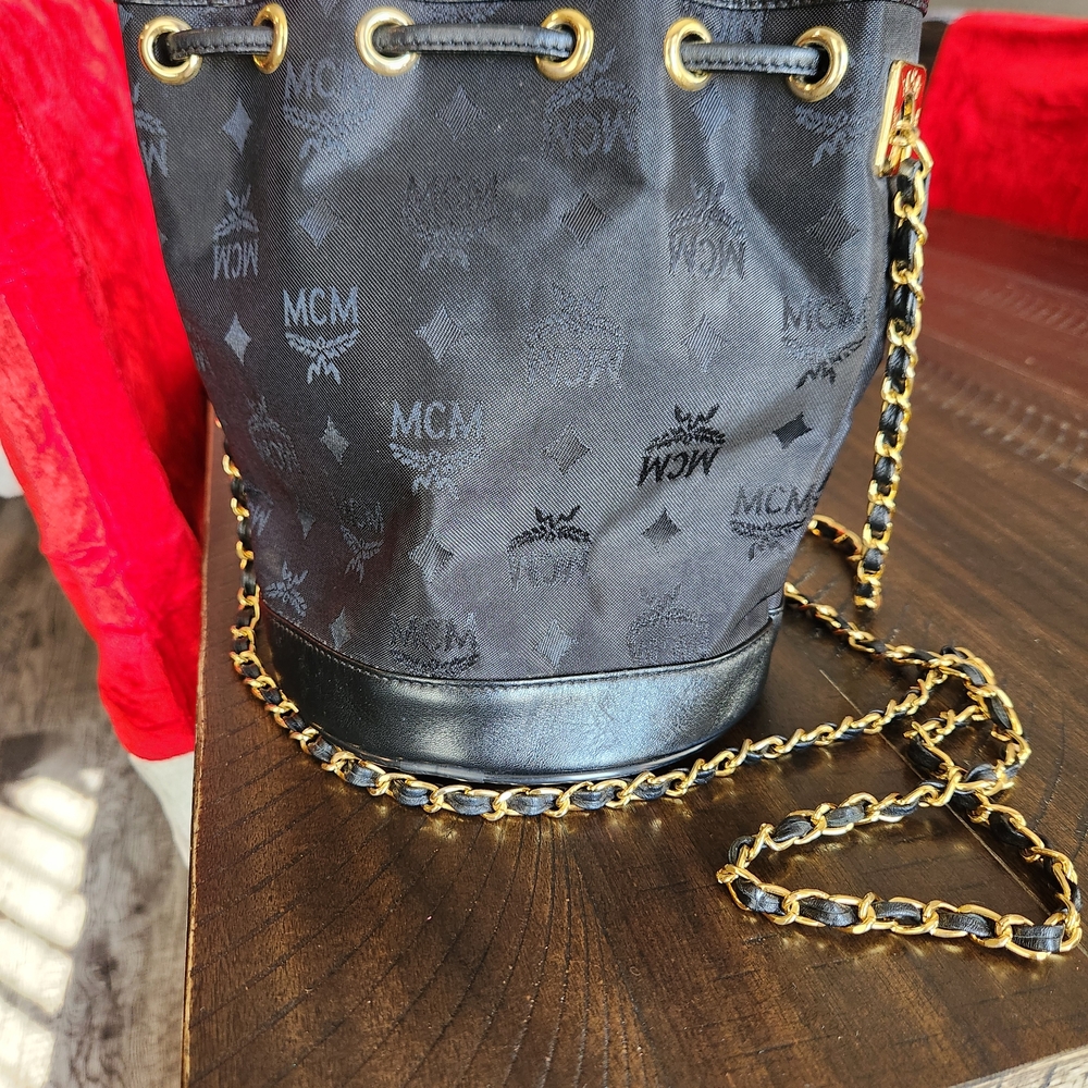 MCM Black Crossbody Bag with Gold Accents - Picture 7 of 7